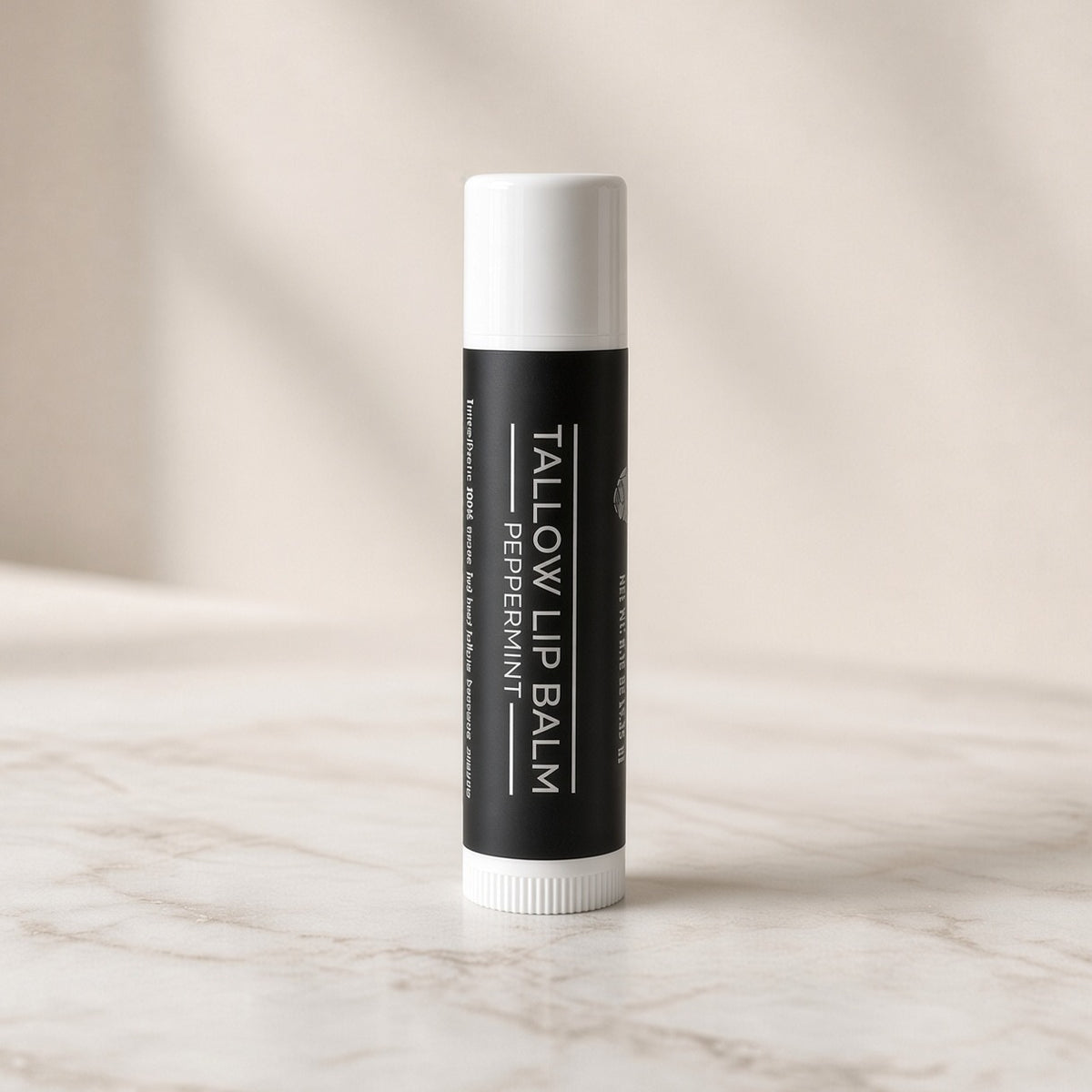 Tallow Lip Balm Peppermint in a 0.15 oz tube